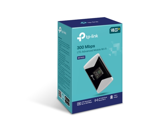 TP-LINK M7450 300Mbps LTE-Advanced CAT6 Mobile Wi-Fi Portable Router