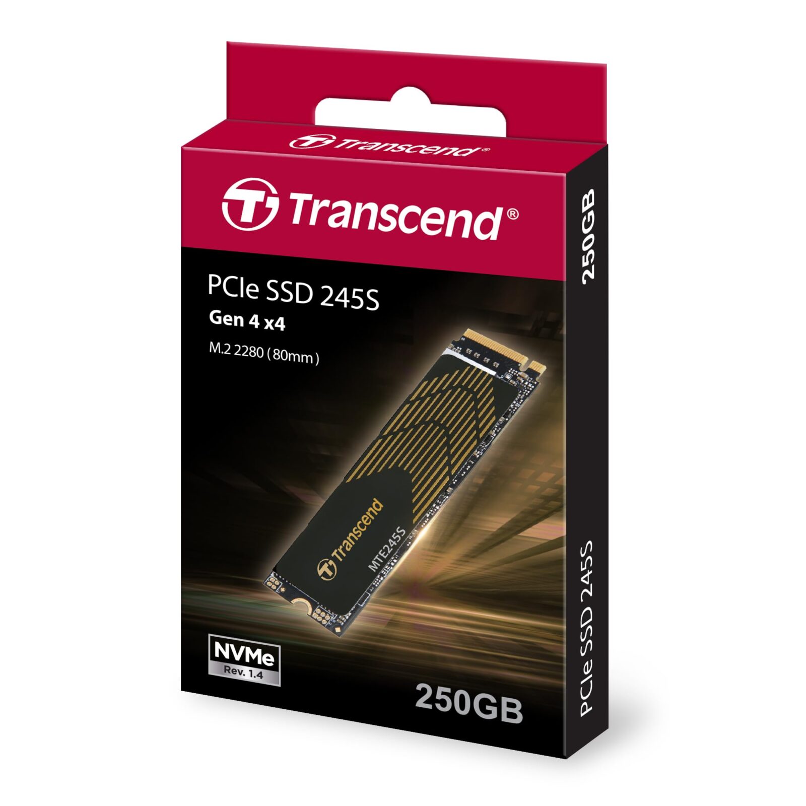 Transcend MTE245S 250GB M.2 2280 PCIe Gen4 x4 Solid State Drive w/Heatsink