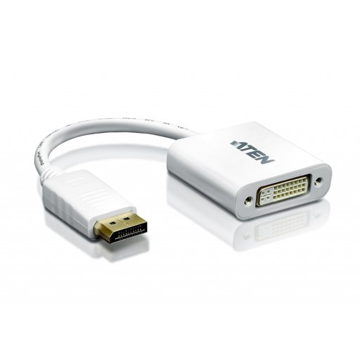 ATEN VC925 DisplayPort to VGA HDB-15 White Adapter