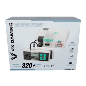 Volkano VX Gaming Classic 2.0 Series Game Station with 2 Controllers Clear Volkano VX Gaming Classic 2.0 Series Game Station with 2 Controllers Clear