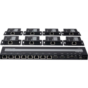 ATEN VS1828KIT 8-Port 4K HDMI Cat6 Splitter with 8 Receivers ATEN VS1828KIT 8-Port 4K HDMI Cat6 Splitter with 8 Receivers