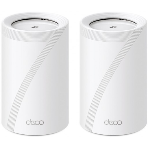 TP-Link Deco BE65 BE9300 WiFi 7 Tri-Band Whole Home Mesh 2.5 Gigabit Ethernet Wireless Router System - 2-Pack