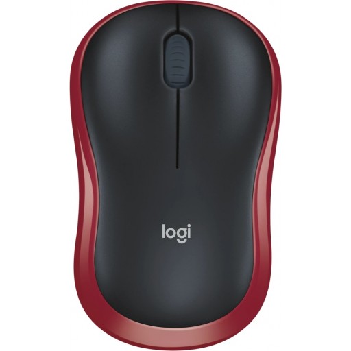 Logitech M185 Compact 1000 DPI Red Wireless Mouse