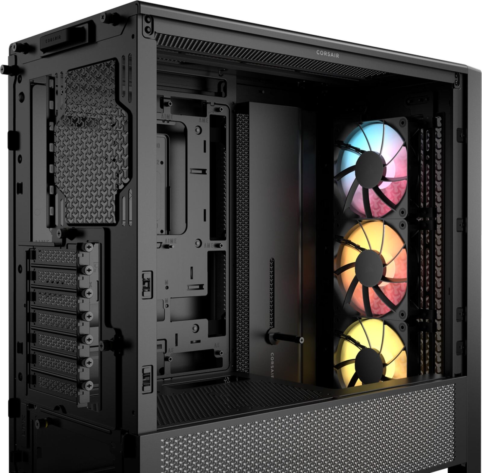 Corsair FRAME 4000D RS ARGB Tempered Glass Black Steel Modular ATX Mid-Tower Desktop Chassis