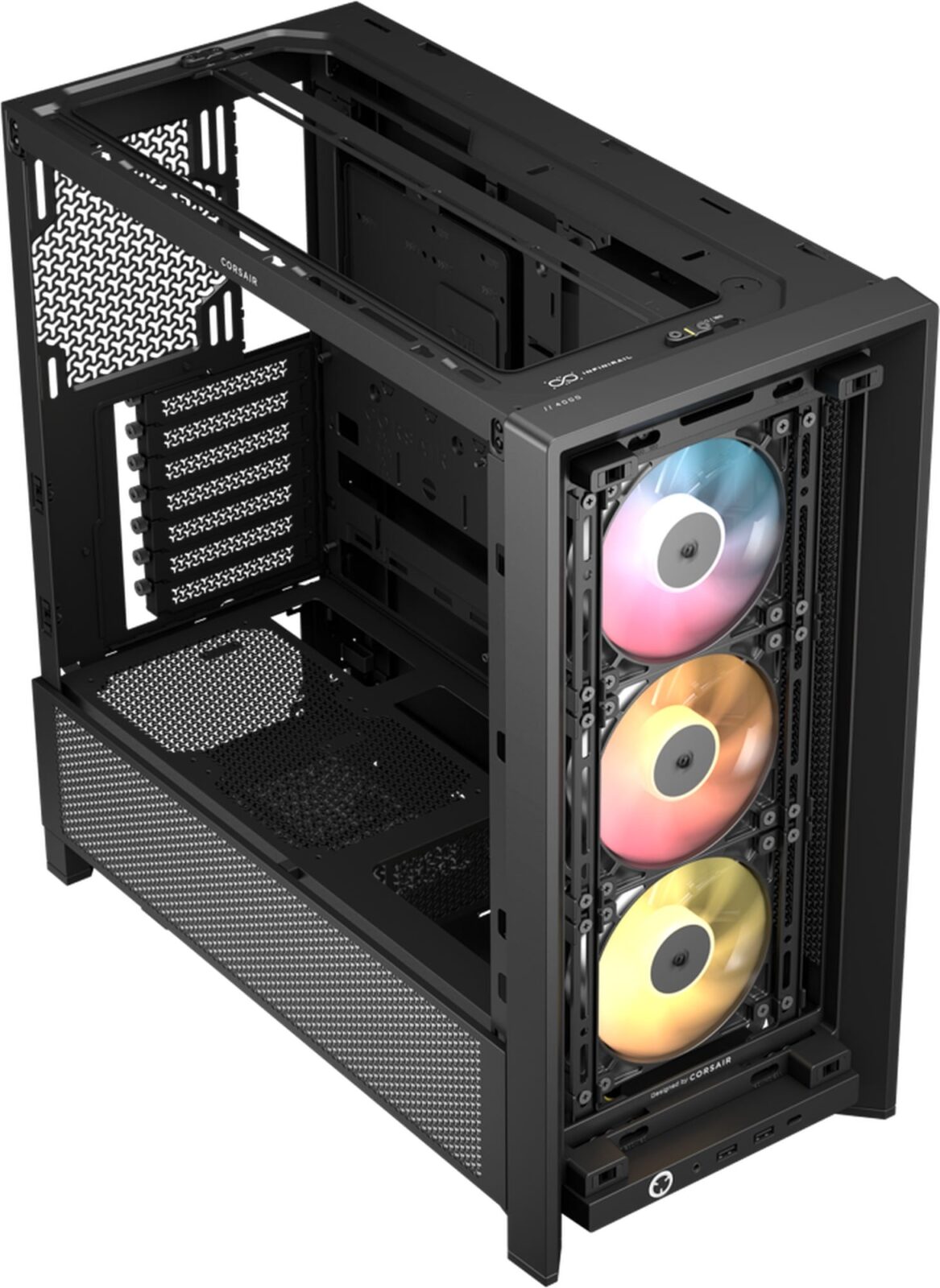 Corsair FRAME 4000D RS ARGB Tempered Glass Black Steel Modular ATX Mid-Tower Desktop Chassis
