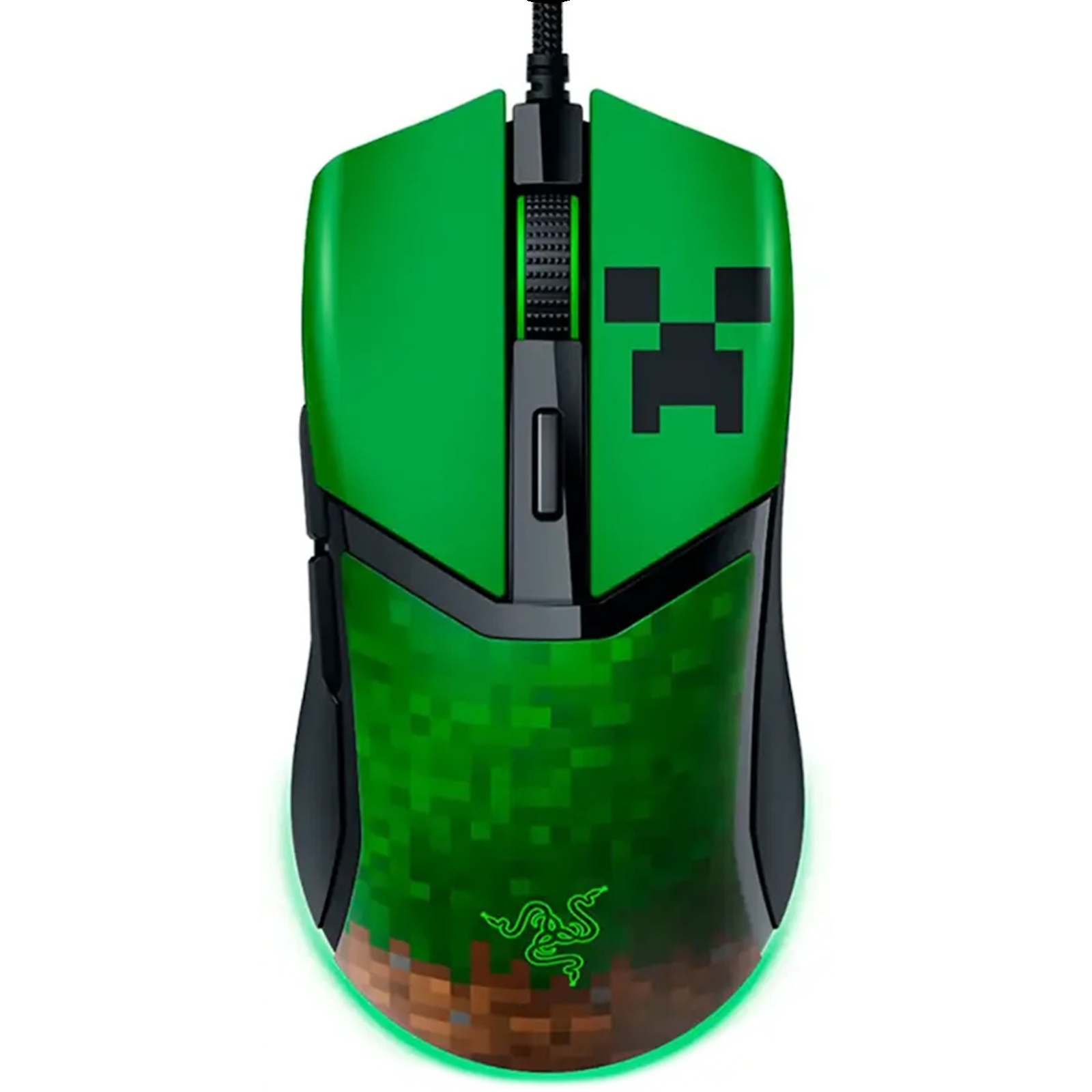 Razer Cobra Lightweight 58g Wired Gaming Mouse - Minecraft Edition