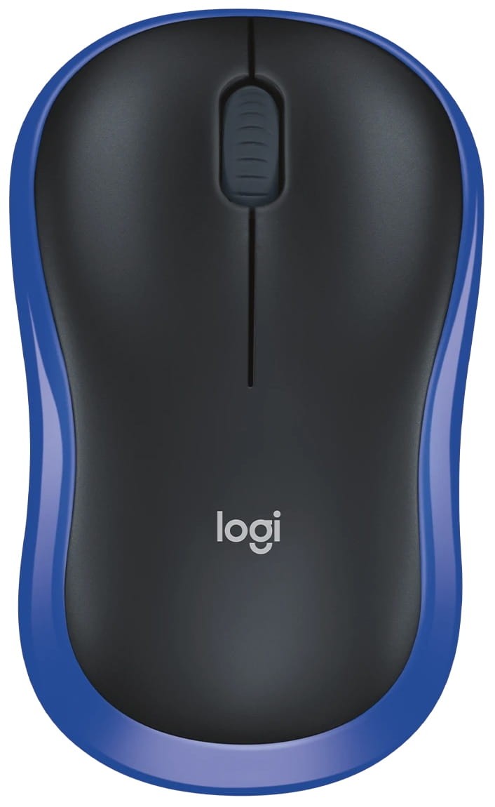 Logitech M185 Compact 1000 DPI Blue Wireless Mouse