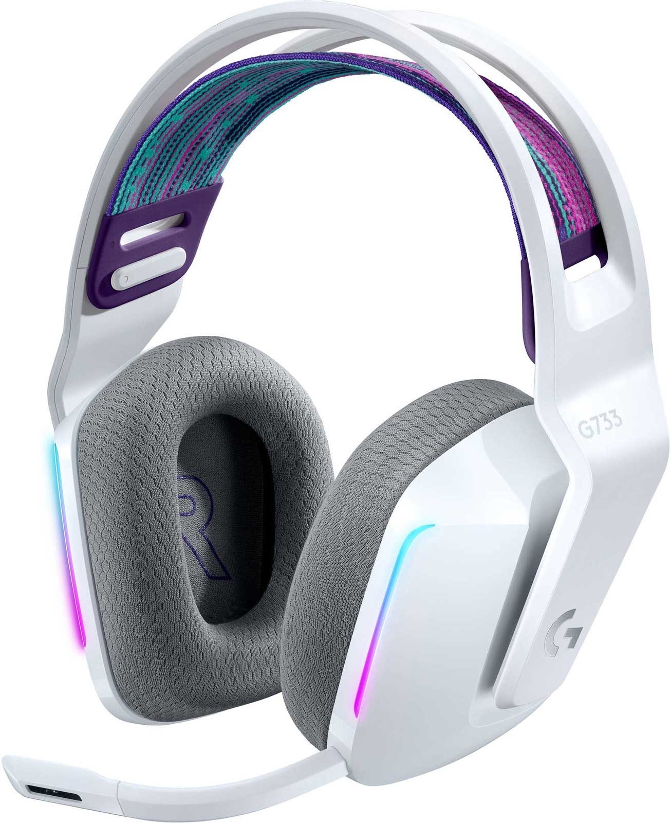 Logitech G733 LIGHTSPEED RGB White Wireless Gaming Headset