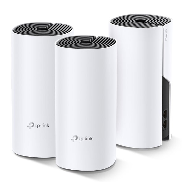 TP-Link Deco M4 AC1200 WiFi 5 Dual-Band Whole Home Mesh Gigabit White Wireless Router - 3-Pack