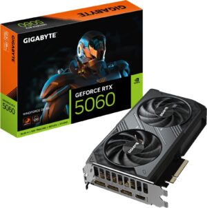 Gigabyte GeForce RTX 5060 WINDFORCE OC 8G 8GB GDDR7 128-bit PCIe 5.0 Desktop Graphics Card