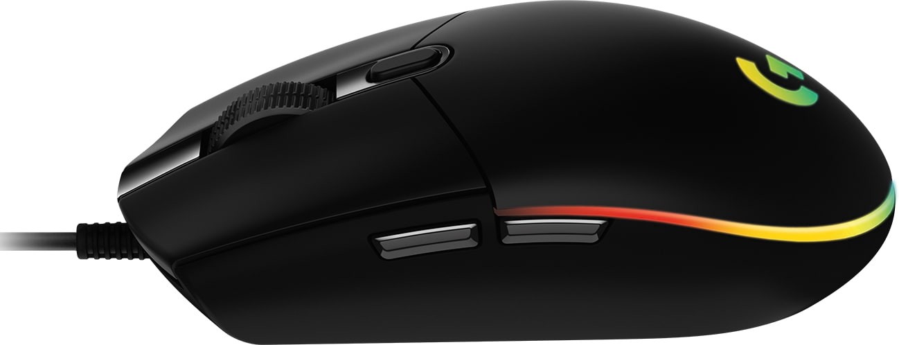 Logitech G102 LIGHTSYNC 8,000 DPI RGB Black Wired Gaming Mouse