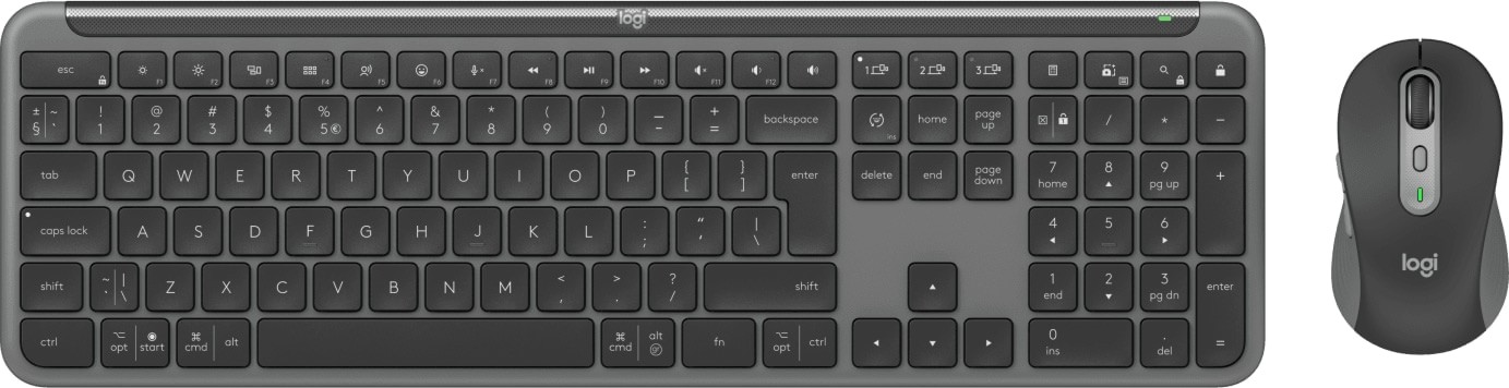 Logitech 920-012490 Signature Slim MK950 Graphite Wireless Keyboard & Mouse Combo