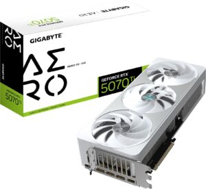 Gigabyte GeForce RTX 5070 Ti AERO OC 16G 16GB GDDR7 256-Bit PCIe 5.0 Desktop Graphics Card
