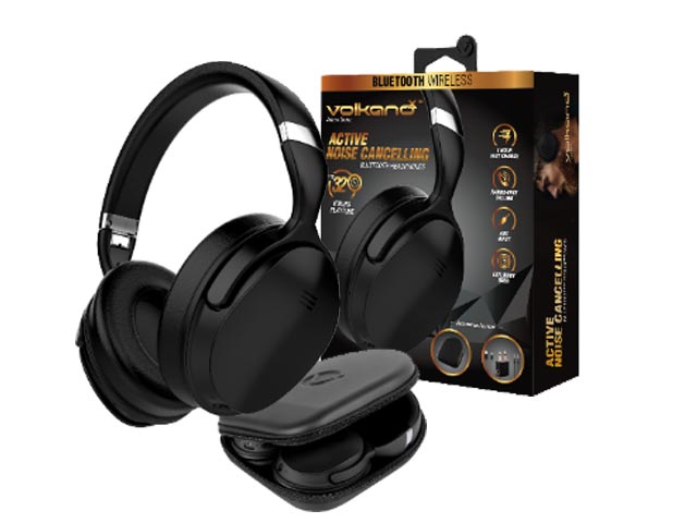 VolkanoX Silenco Series Active Noise Cancelling Headphones - Black