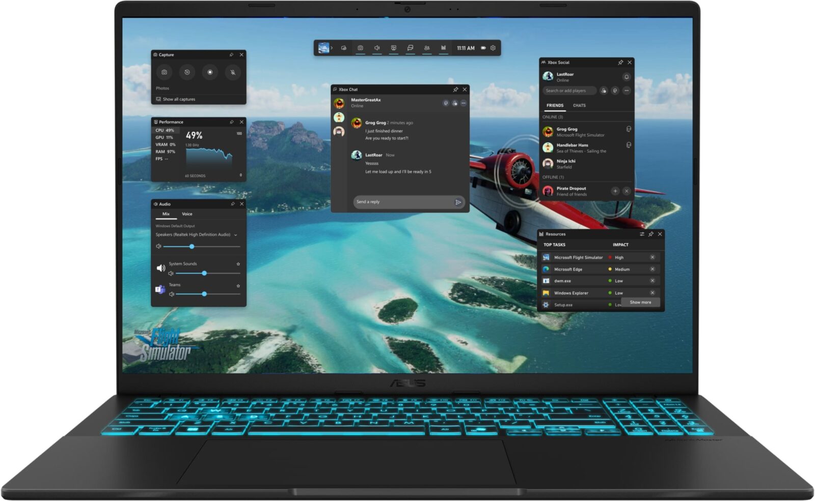 ASUS V16 V3607 16" WUXGA (1920x1200) Black Gaming Laptop