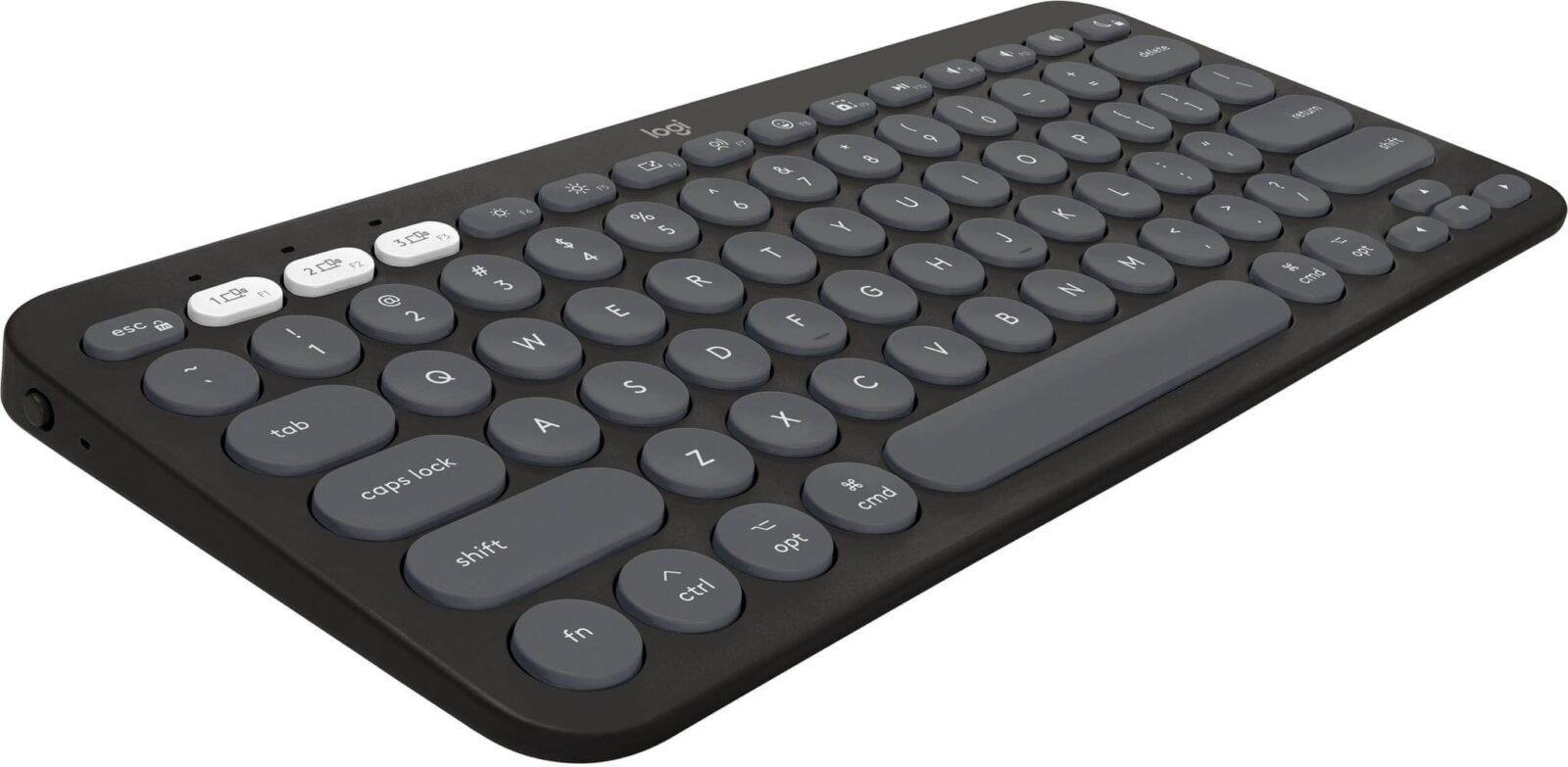 Logitech Pebble Keys 2 K380S Slim Minimalist Bluetooth Tonal Graphite Wireless Keyboard