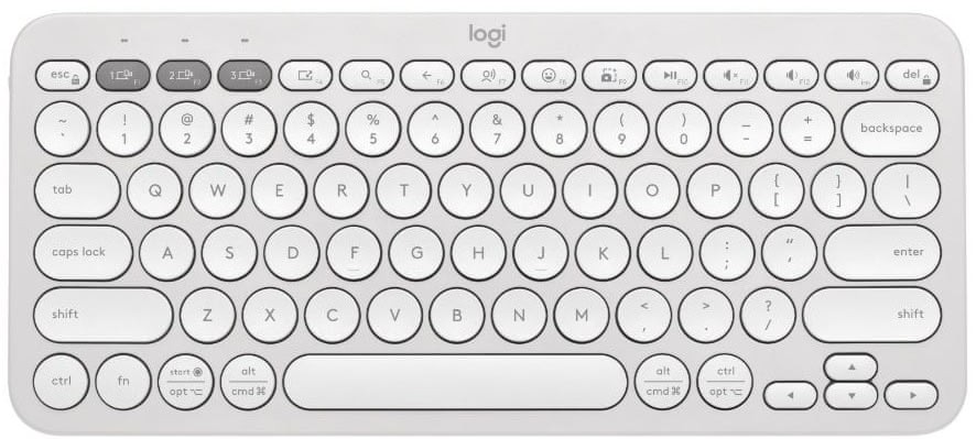 Logitech Pebble Keys 2 K380S Tonal White Wireless Keyboard