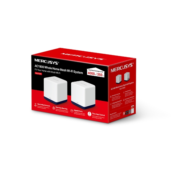 Mercusys Halo H50G AC1300 Whole Home Mesh Wi-Fi System - 2-Pack
