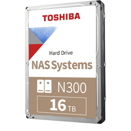 Toshiba 16TB N300 7200 rpm SATA III 3.5" Internal NAS Hard Drive