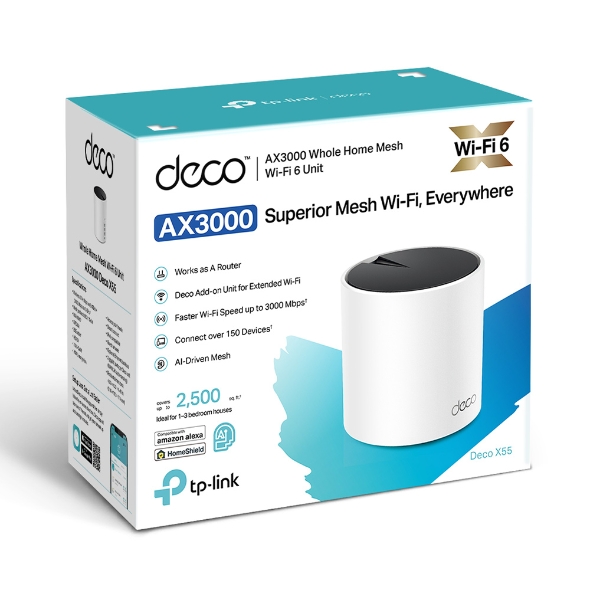 TP-Link Deco X55 AX3000 Whole Home Mesh WiFi 6 System