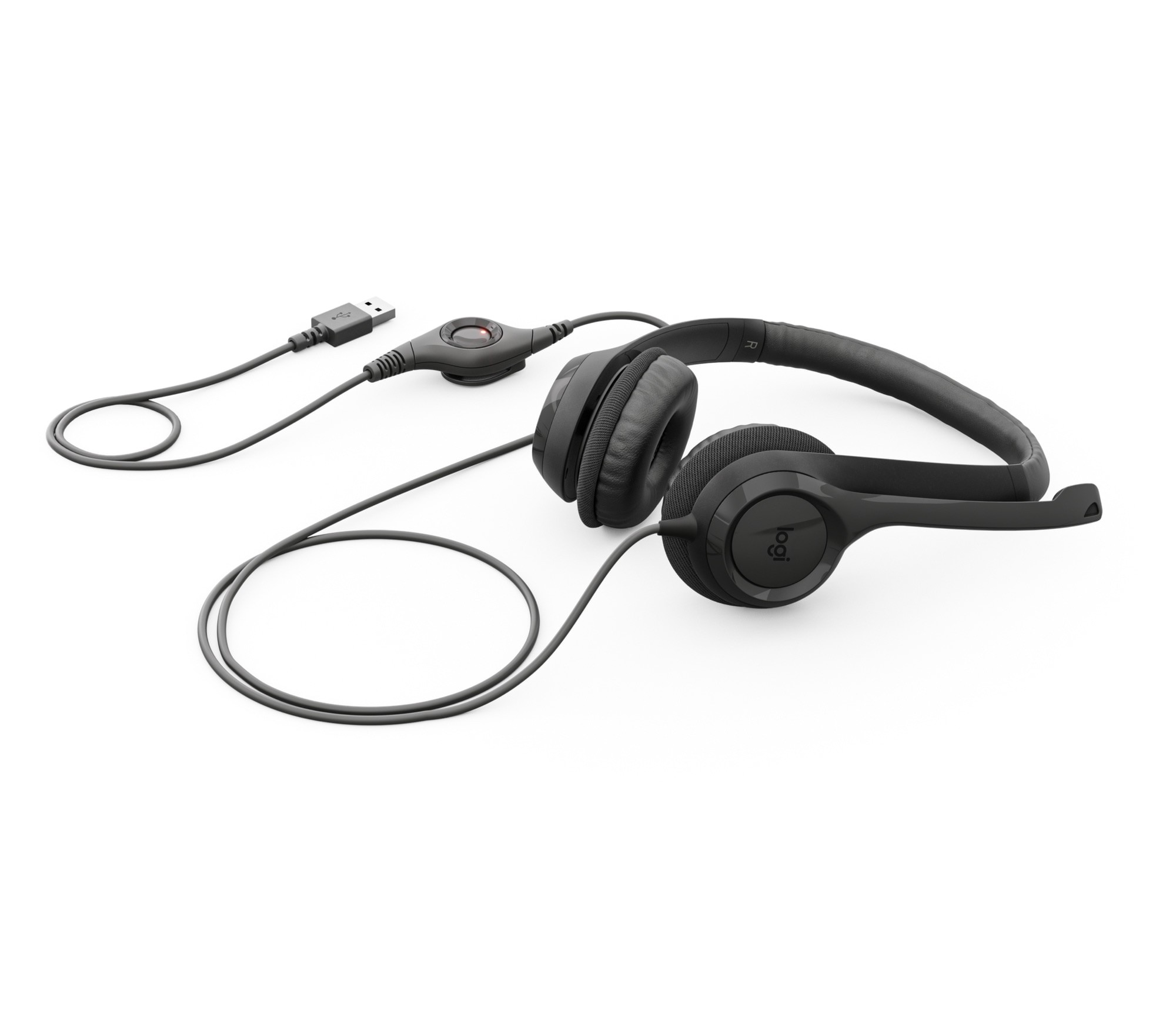 Logitech H390 USB Multi-Platform Black Calling Headset