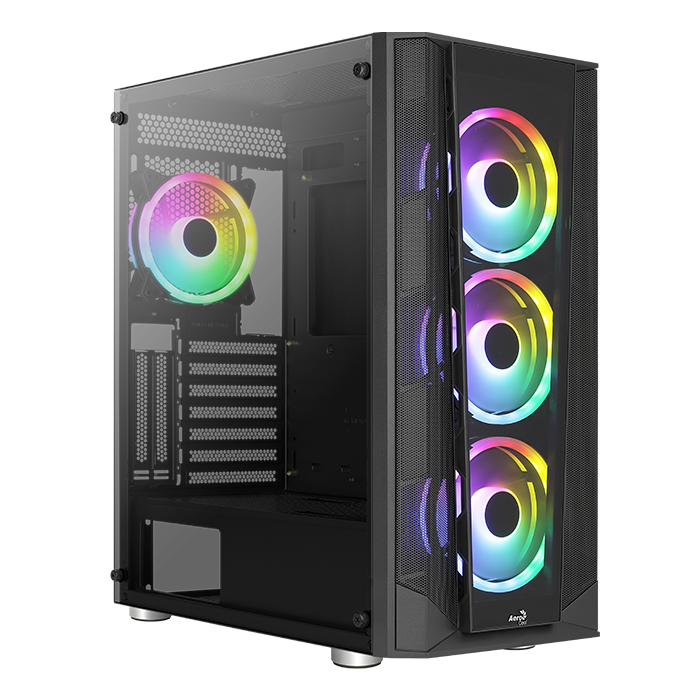 Aerocool Prism ARGB Black Mid Tower Case