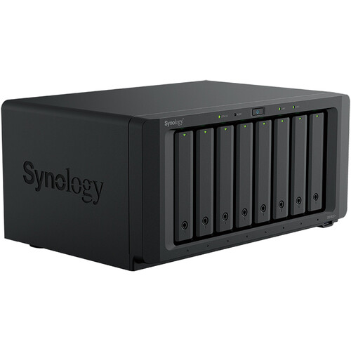 Synology DS1825+ 8-Bay 3.5" SATA AMD Ryzen V1500B 2.2GHz 4-Core 8GB (1x8GB) DDR4 ECC 2.5 Gigabit Ethernet NAS Server