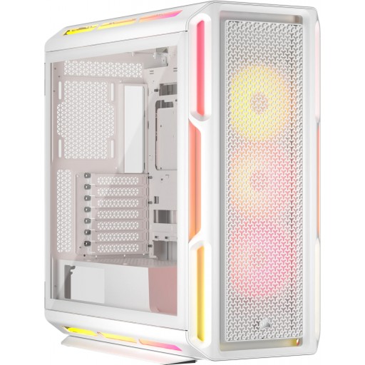 Corsair iCUE LINK 5000T LX RGB Tempered Glass White Steel ATX Mid Tower Desktop Chassis