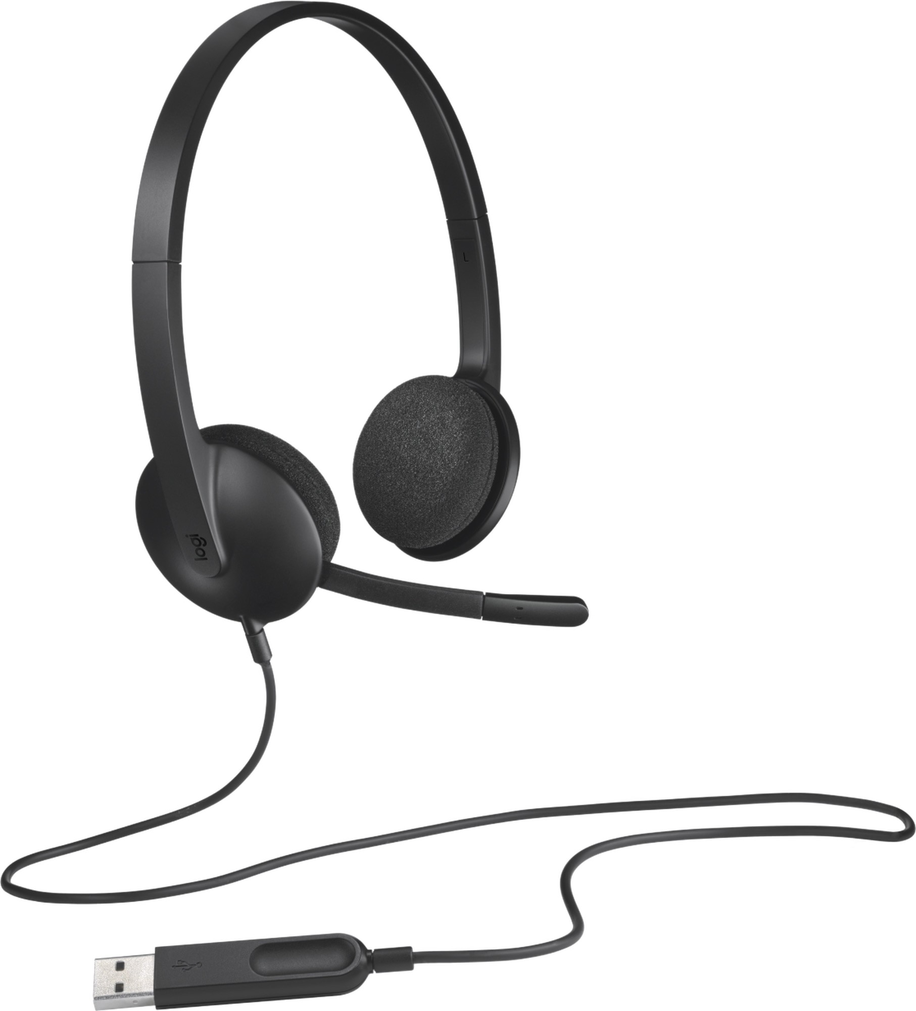 Logitech H340 USB Multi-Platform Black Calling Headset