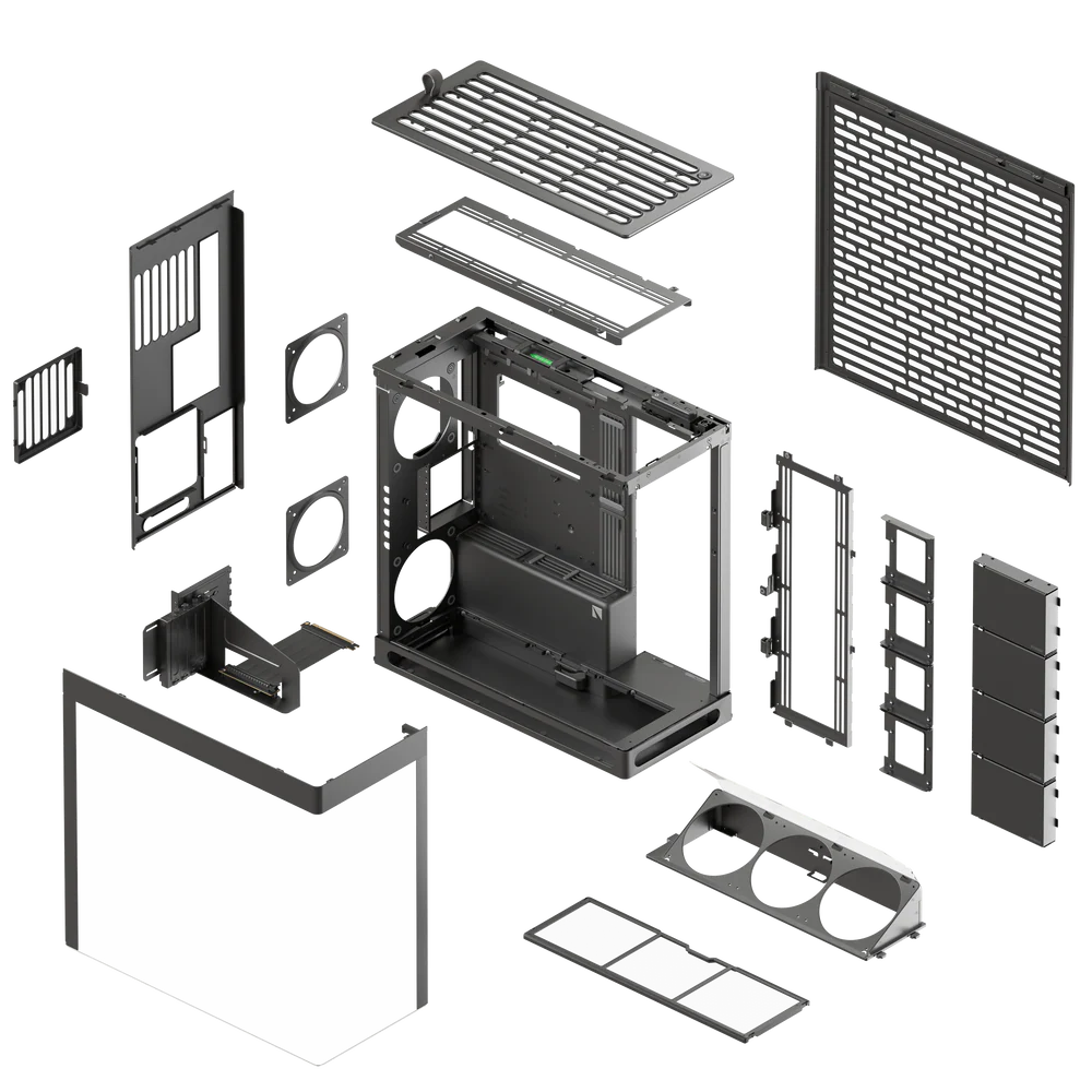 Aerocool HAVN HS 420 Base Edition Black eATX Case - No GPU Bracket