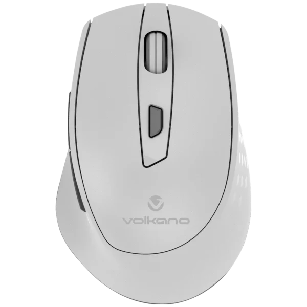 Volkano Chrome Series 2.4GHz Wireless Ergonomic Mouse - Gray