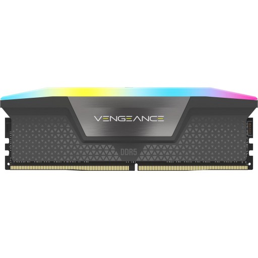 Corsair VENGEANCE RGB 16GB (1x16GB) DDR5-6000MHz CL36 1.35V Cool Grey Desktop Memory