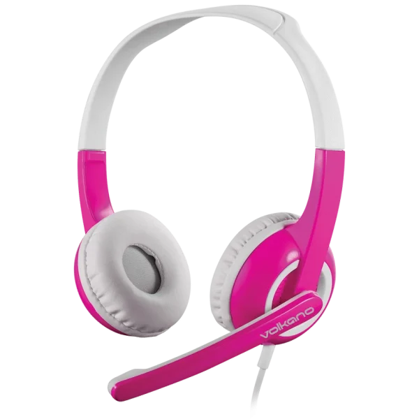 Volkano Chat Junior Series Wired Headset Pink