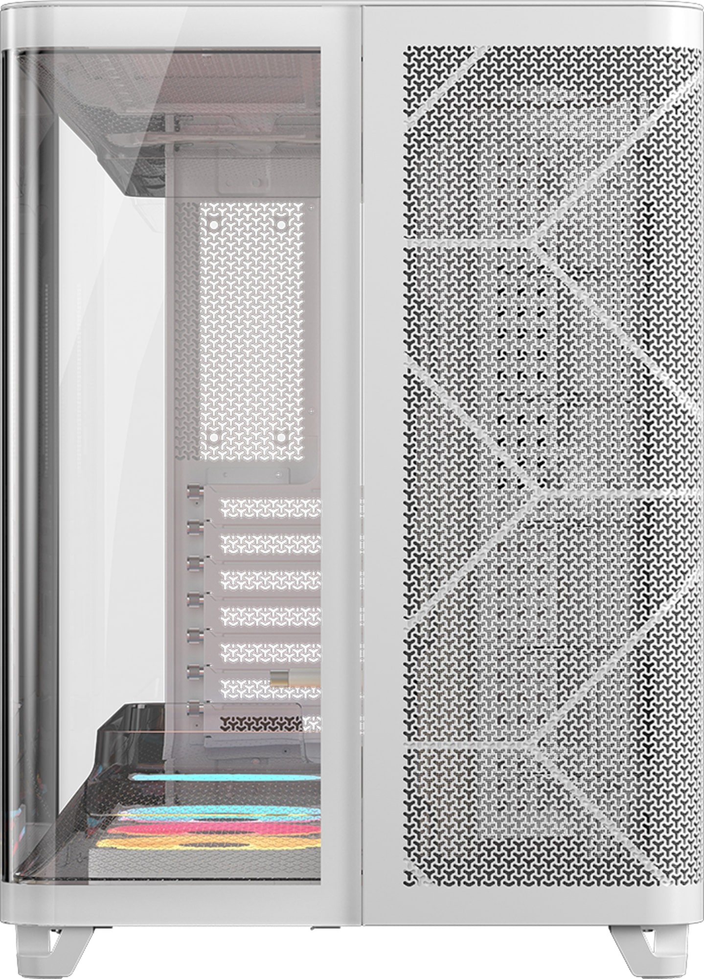 Corsair AIR 5400 LX-R iCUE LINK ARGB Tempered Glass White Steel E-ATX Mid-Tower Desktop Chassis