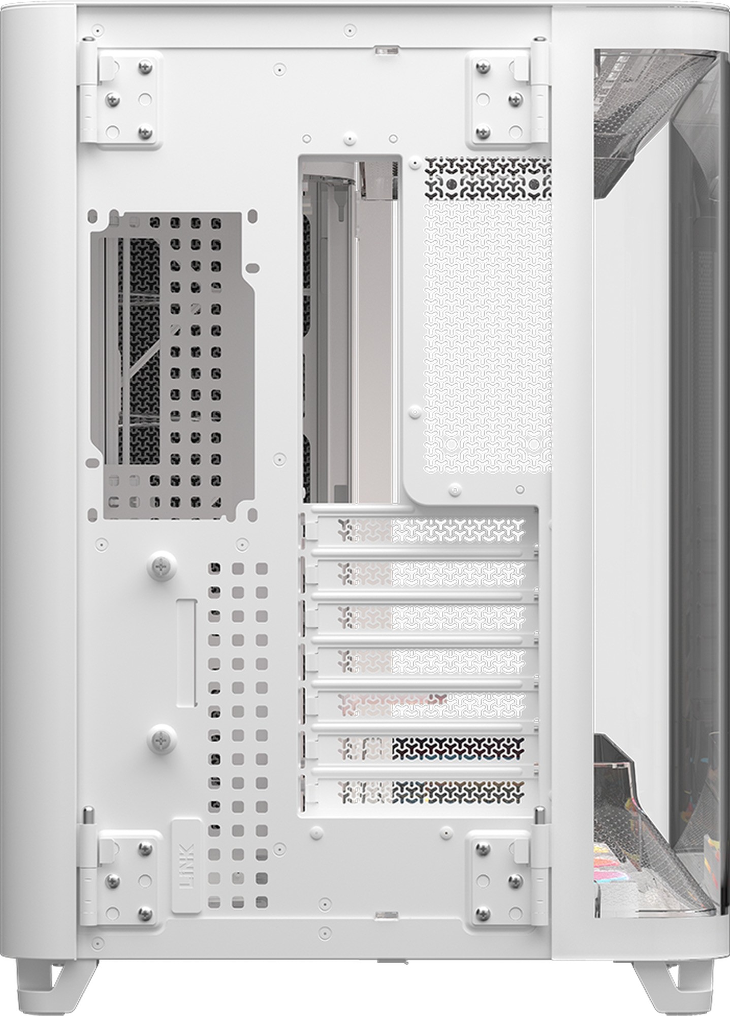 Corsair AIR 5400 LX-R iCUE LINK ARGB Tempered Glass White Steel E-ATX Mid-Tower Desktop Chassis