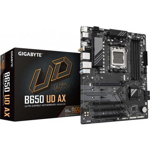Gigabyte B650 UD AX WiFi AMD B650 Ryzen Socket AM5 ATX Desktop Motherboard