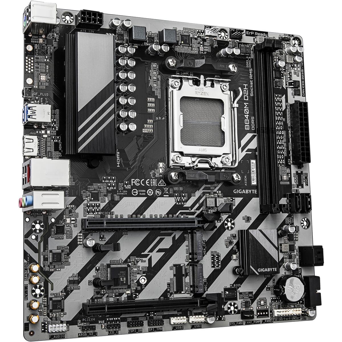 Gigabyte B840M D2H AMD Socket AM5 Micro ATX Desktop Motherboard