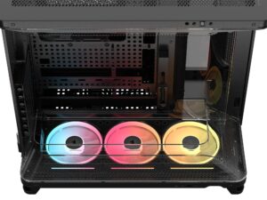 Corsair AIR 5400 LX-R iCUE LINK ARGB Tempered Glass Black Steel E-ATX Mid-Tower Desktop Chassis Corsair AIR 5400 LX-R iCUE LINK ARGB Tempered Glass Black Steel E-ATX Mid-Tower Desktop Chassis