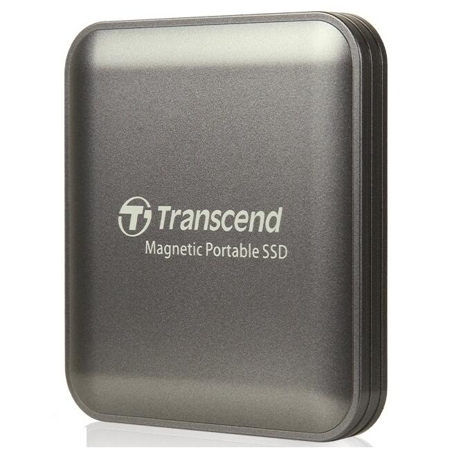 Transcend ESD420c 1TB USB 3.2 Type-C (20Gbps) Magnetic Portable SSD - Iron Grey