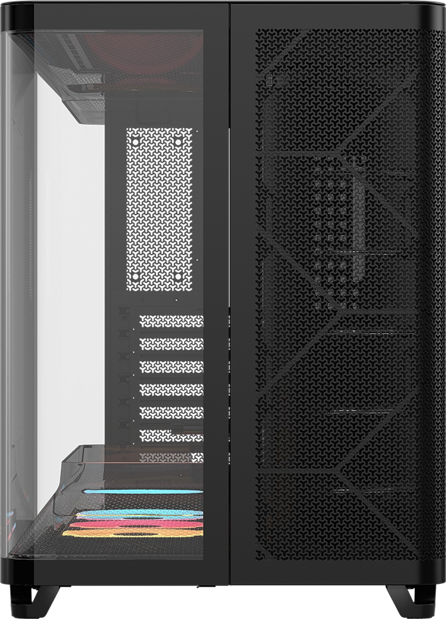 Corsair AIR 5400 LX-R iCUE LINK ARGB Tempered Glass Black Steel E-ATX Mid-Tower Desktop Chassis