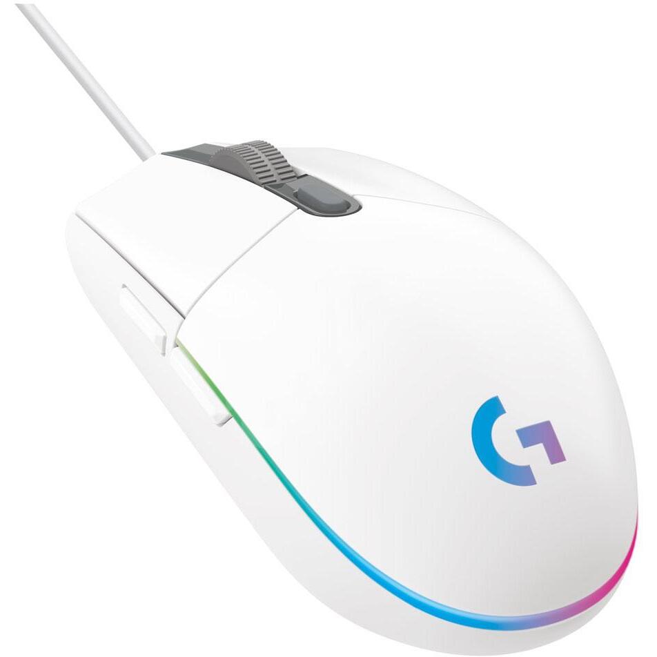 Logitech G102 LightSync RGB Mouse USB White Wired Gaming Mouse