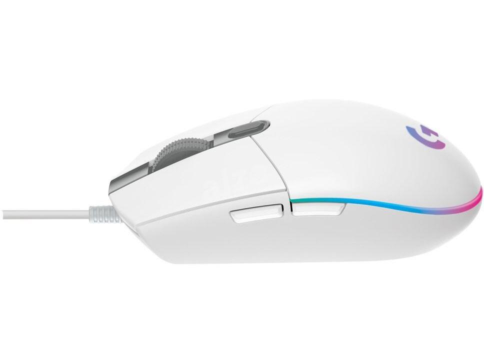 Logitech G102 LightSync RGB Mouse USB White Wired Gaming Mouse