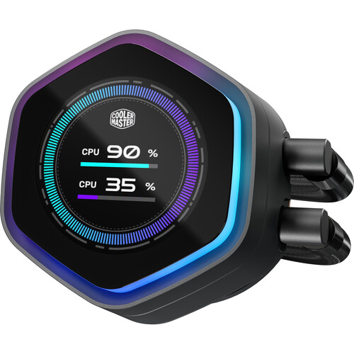 Cooler Master MasterLiquid Atmos II LCD 360mm Black All-In-One Liquid CPU Cooler