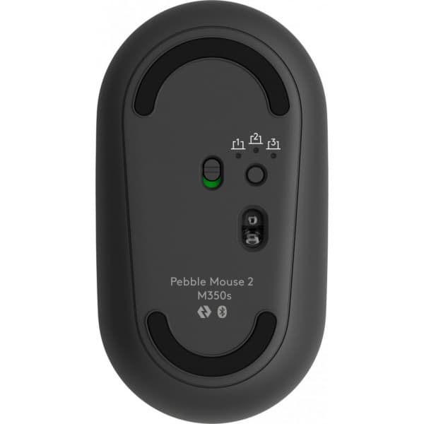 Logitech Pebble Mouse 2 M350S Tonal Graphite 1000 DPI Bluetooth Wireless Mouse