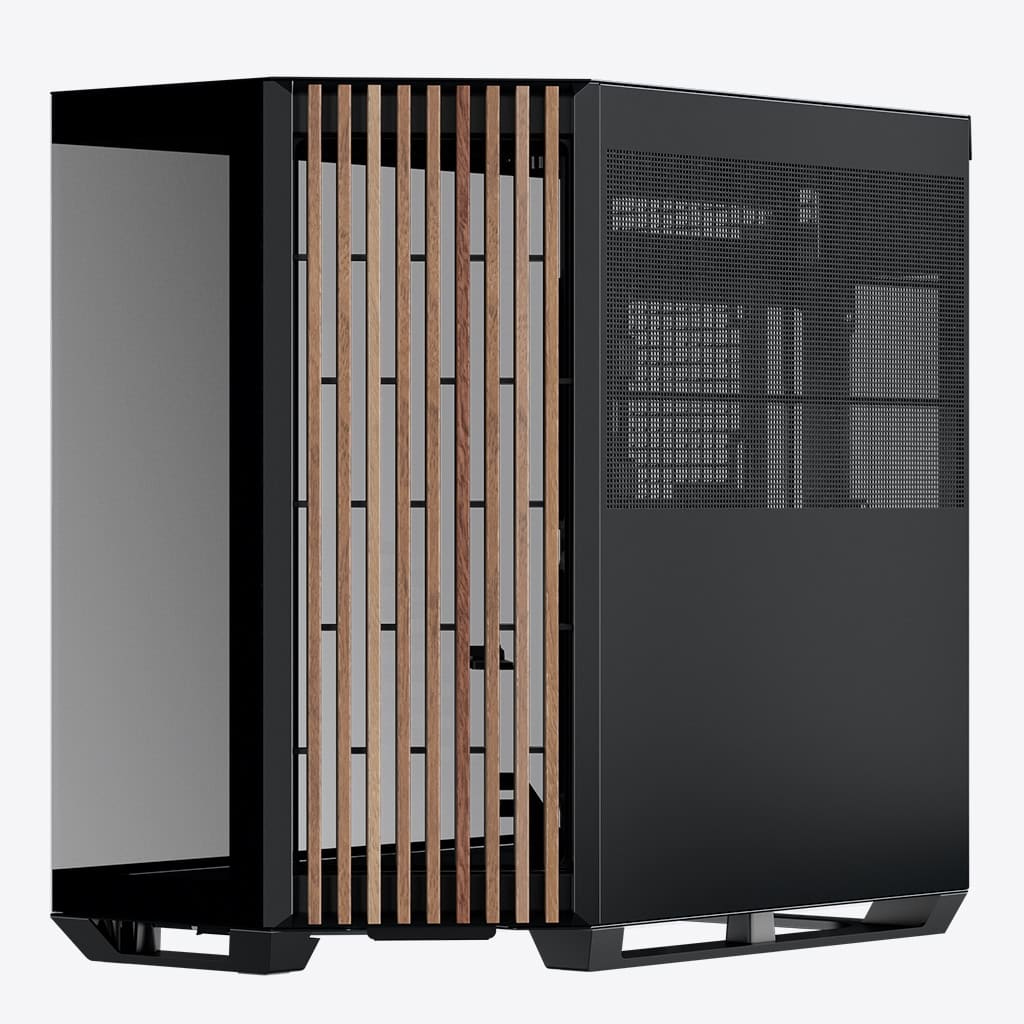 AeroCool APNX V1 Black/Wood ATX Mid Tower PC Case