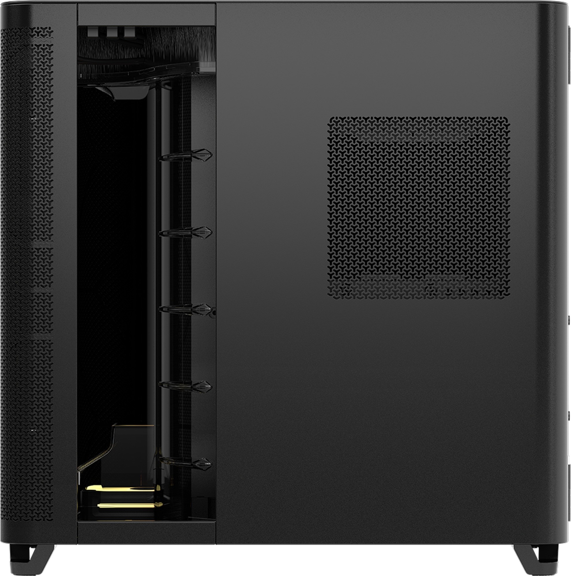 Corsair AIR 5400 LX-R iCUE LINK ARGB Tempered Glass Black Steel E-ATX Mid-Tower Desktop Chassis