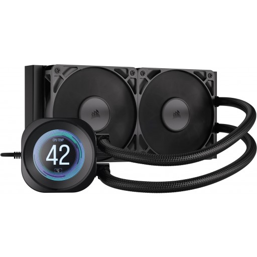 Corsair NAUTILUS 240 RS LCD 240mm Black Liquid CPU Cooler