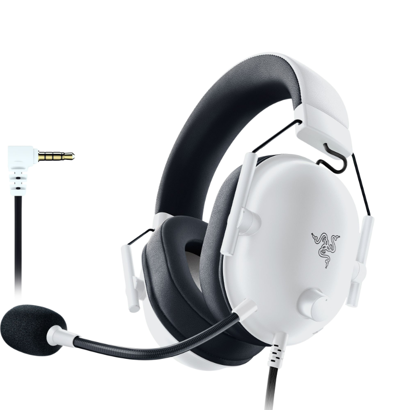 Razer BlackShark V2 X (PlayStation Licensed) Esports Gaming Headset - White