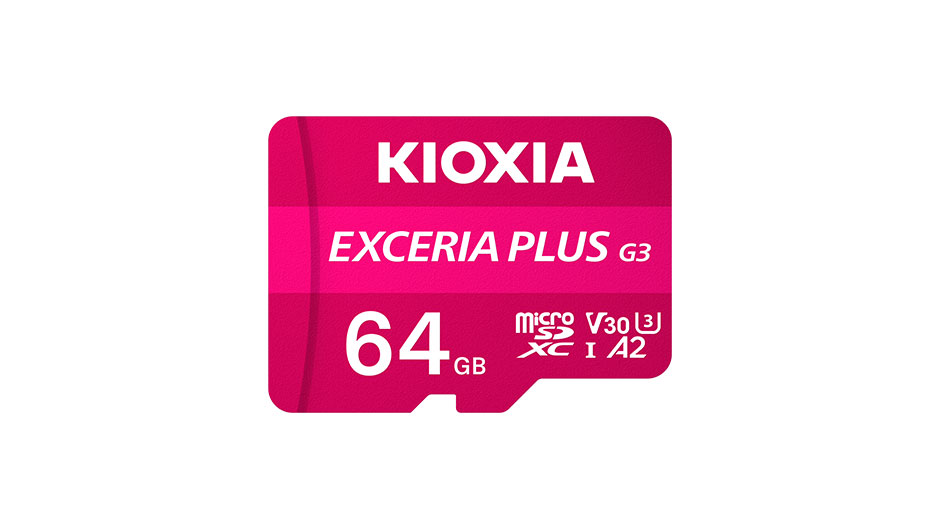 Kioxia Exceria Plus G3 64GB MicroSDXC UHS-I Class 10 Memory Card