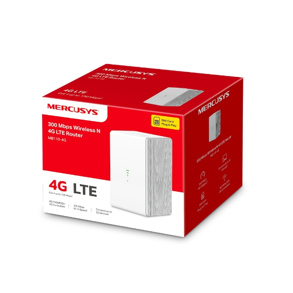 Mercusys 300 Mbps Wireless N 4G LTE Router